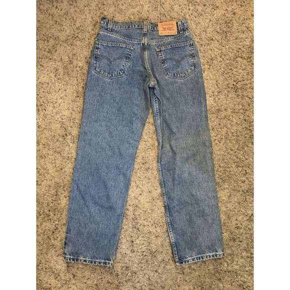 LEVIS VINTAGE 1998 550 Denim Jeans Red Tab Mid Wash 32x30 Casual Rugged READ - Picture 2 of 13